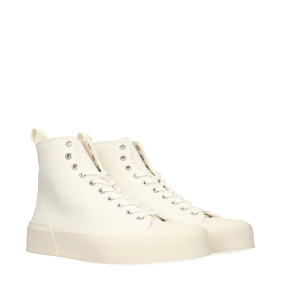Jil Sander Beige Stoffen Hoge Sneakers - Image 2