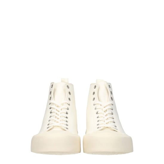 Jil Sander Beige Stoffen Hoge Sneakers - Image 3