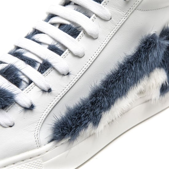 Mr&Mrs Italy Witte Leren Dames Sneakers - Image 5