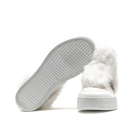 Mr&Mrs Italy Witte Katoenen Dames Sneaker - Image 6