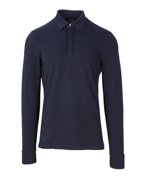 Armani Exchange Blauwe Katoenen Poloshirt - Image 1