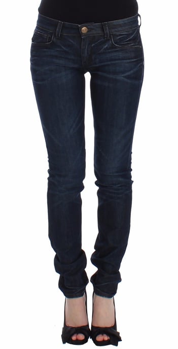Ermanno Scervino Blauwe Slim Jeans Denim Broek Skinny Pijpen Stretch - Image 1
