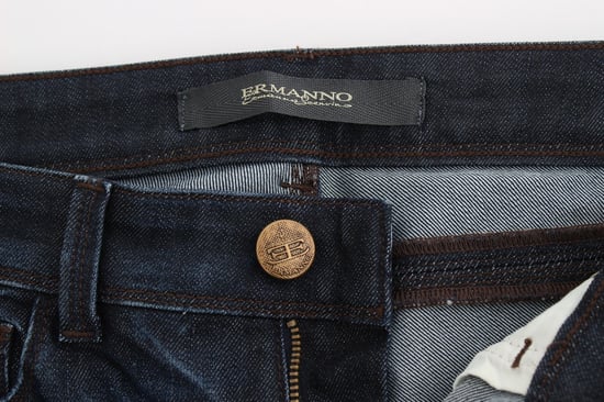 Ermanno Scervino Blauwe Slim Jeans Denim Broek Skinny Pijpen Stretch - Image 6