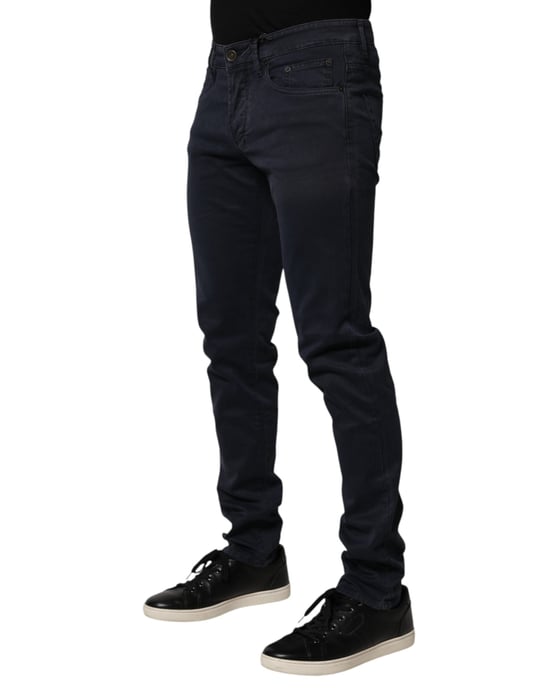 Siviglia Zwarte Mid Waist Katoenen Skinny Denim Heren Trouser Jeans - Image 3