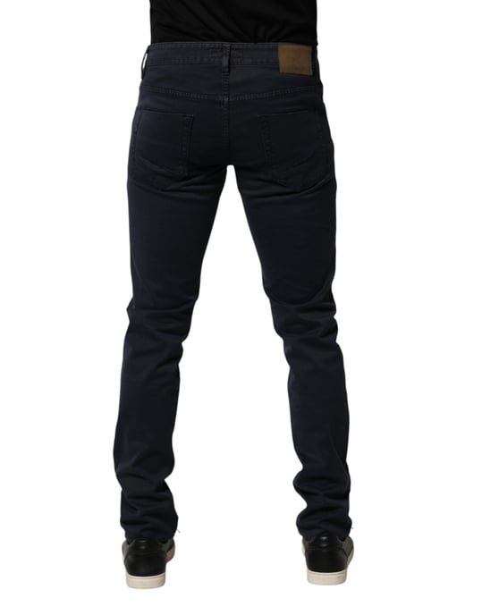 Siviglia Zwarte Mid Waist Katoenen Skinny Denim Heren Trouser Jeans - Image 4