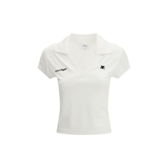 Courrèges Witte Katoenen Poloshirt - Image 1