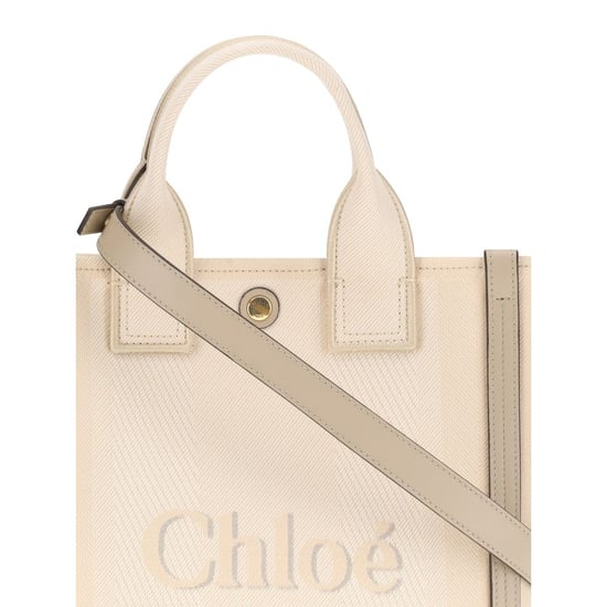 Chloé Beige Katoenen Handtas - Image 4