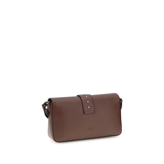 PINKO Bruine Leren Schoudertas - Image 3