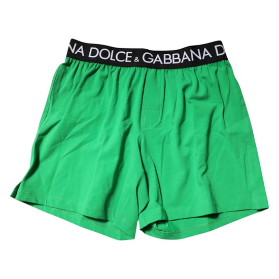 Dolce & Gabbana Groene Katoenen Regular Boxershorts Ondergoed - Image 3
