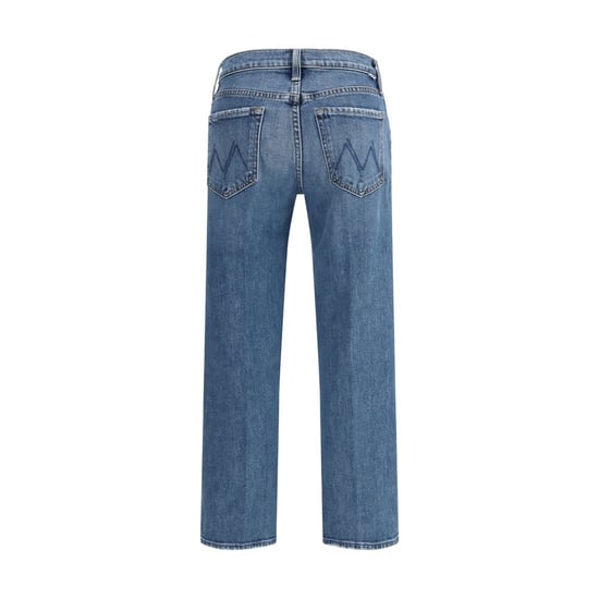 Mother Denim Blauwe Katoenen Relaxed Fit Jeans - Image 2