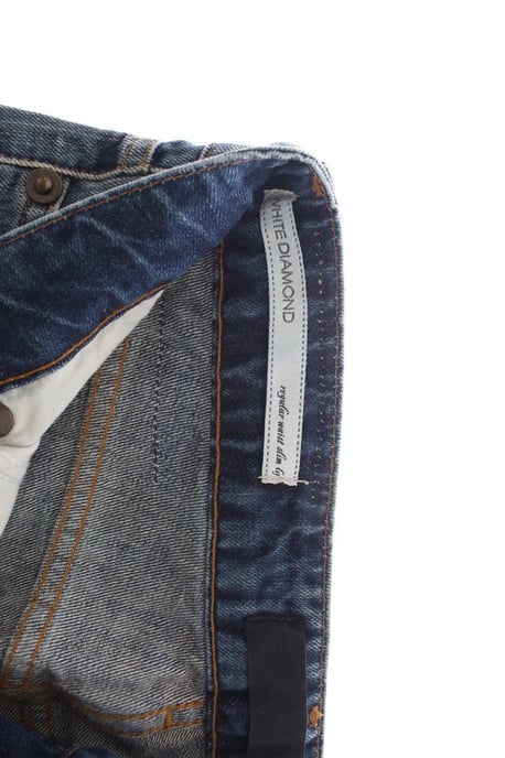 Cavalli Blue Wash Versleten Katoenen Straight Fit Jeans - Image 4