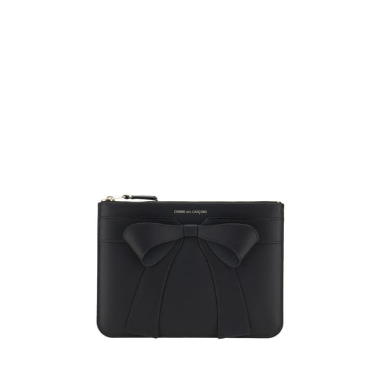 Comme Des Garçons Zwarte Kalfslederen Bos Taurus Portemonnee - Image 1