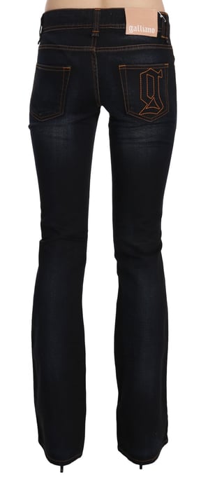 John Galliano Blauwe Gewassen Midden Taille Regular Leg Bootcut Spijkerbroek - Image 3