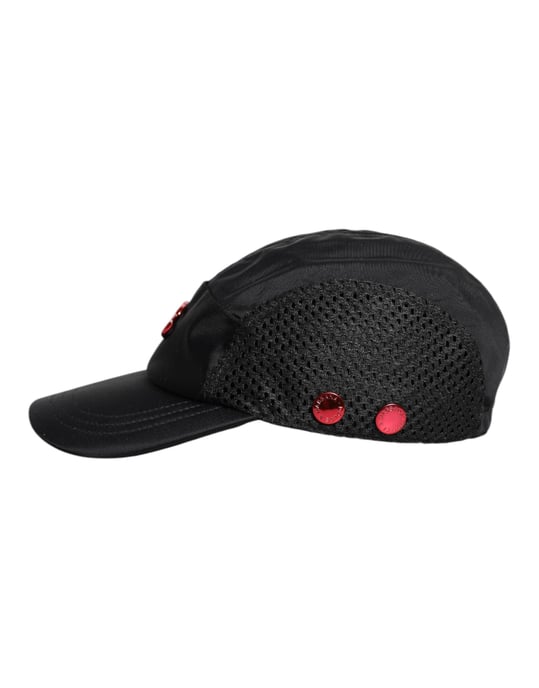 Dolce & Gabbana Zwarte Nylon DG Logo 6 Panelen Baseballpet - Image 4
