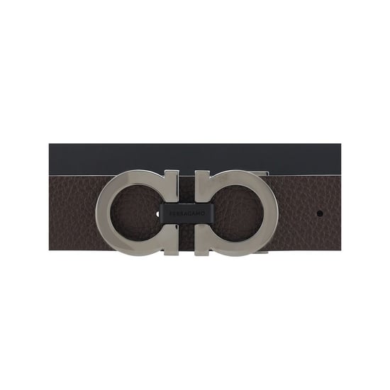 Ferragamo Zwarte Kalfslederen Bos Taurus Regular Riem - Image 3