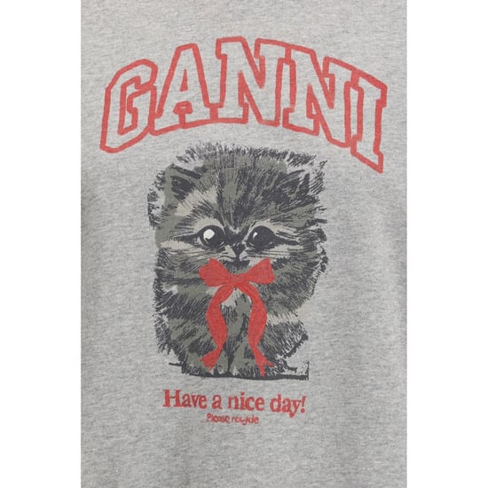 Ganni Grijze Katoenen Sweatshirt - Image 3