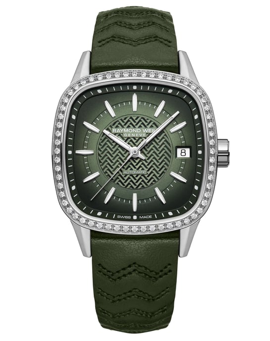 Raymond Weil Freelancer Dames Horloge Groen 2490-SCS-52051 - Image 1