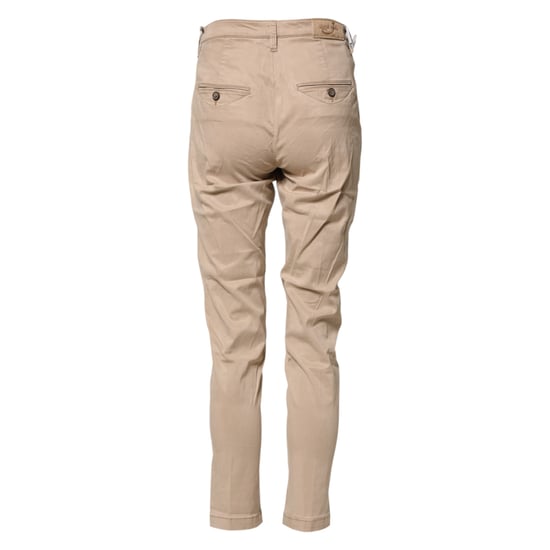 Jacob Cohen Beige Lyocell Skinny Hoge Taille Chino Casual Broek - Image 3