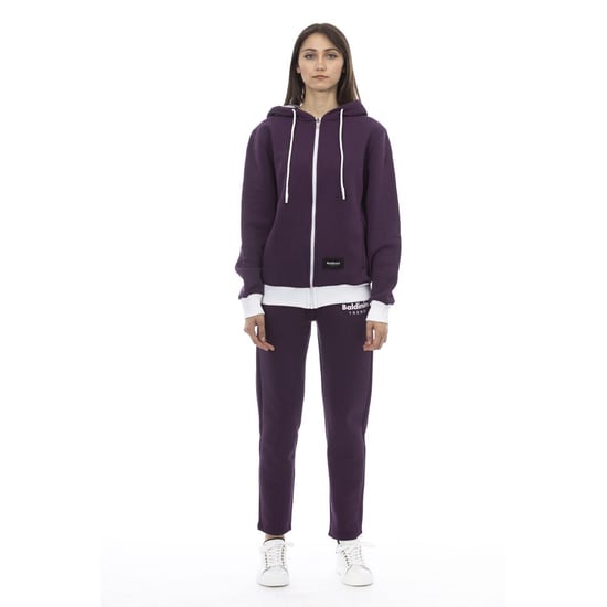 Baldinini Trend Paarse Katoenen Dames Trui - Image 1