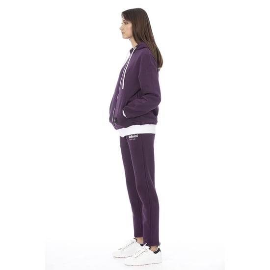 Baldinini Trend Paarse Katoenen Dames Trui - Image 2