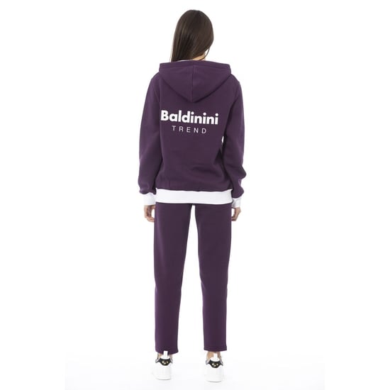 Baldinini Trend Paarse Katoenen Dames Trui - Image 3
