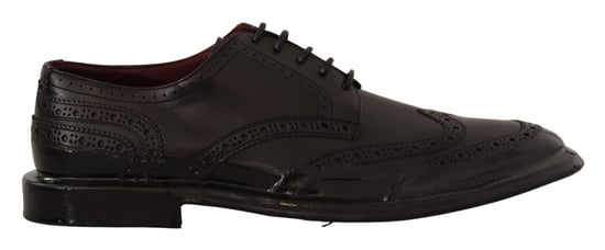 Dolce & Gabbana Zwarte Leren Oxford Wingtip Formele Derby Schoenen - Image 1