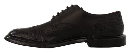 Dolce & Gabbana Zwarte Leren Oxford Wingtip Formele Derby Schoenen - Image 5