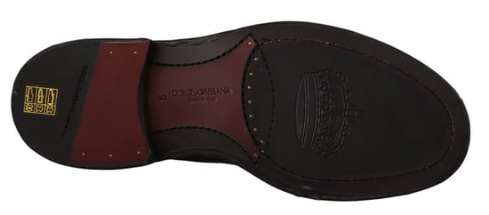 Dolce & Gabbana Zwarte Leren Oxford Wingtip Formele Derby Schoenen - Image 6