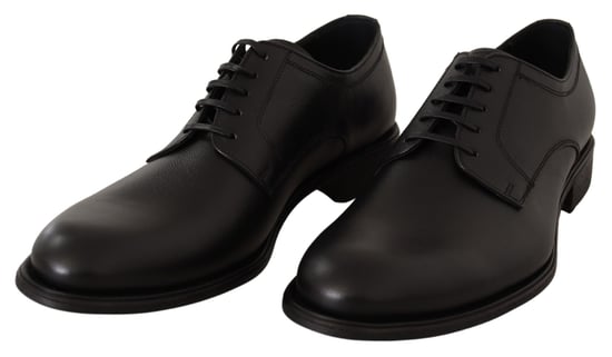 Dolce & Gabbana Zwarte Leren Veterschoenen voor Mannen - Image 2