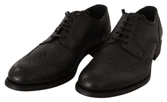Dolce & Gabbana Zwarte Leren Oxford Wingtip Formele Dresschoenen - Image 2