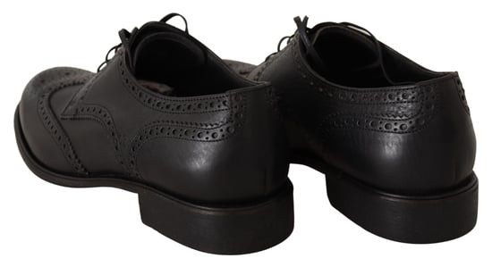 Dolce & Gabbana Zwarte Leren Oxford Wingtip Formele Dresschoenen - Image 3