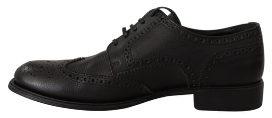 Dolce & Gabbana Zwarte Leren Oxford Wingtip Formele Dresschoenen - Image 4