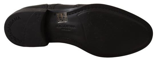Dolce & Gabbana Zwarte Leren Oxford Wingtip Formele Dresschoenen - Image 5