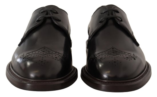 Dolce & Gabbana Zwarte Leren Formele Derby Schoenen - Image 4