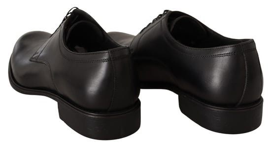 Dolce & Gabbana Zwarte Leren Veterschoen voor Heren Formele Derby Schoenen - Image 4