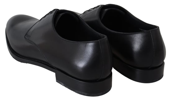 Dolce & Gabbana Zwart Leren SARTORIA Handgemaakte Schoenen - Image 5