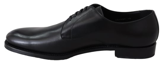 Dolce & Gabbana Zwart Leren SARTORIA Handgemaakte Schoenen - Image 6