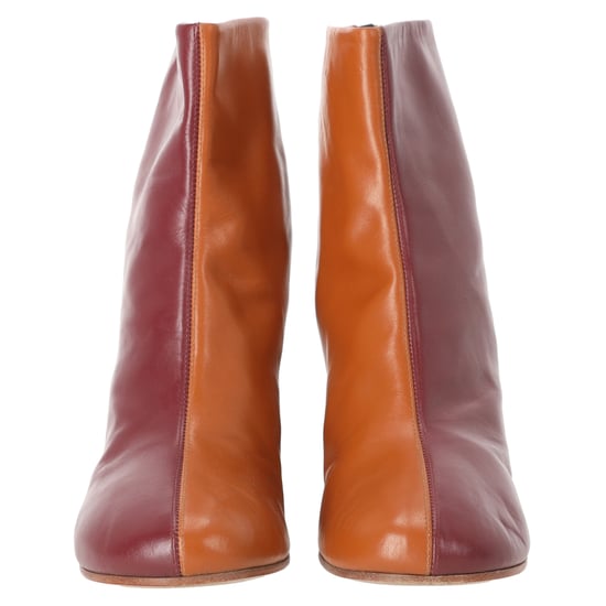 Maison Margiela Bicolor Enkellaarsjes in Rood Leer - Image 4