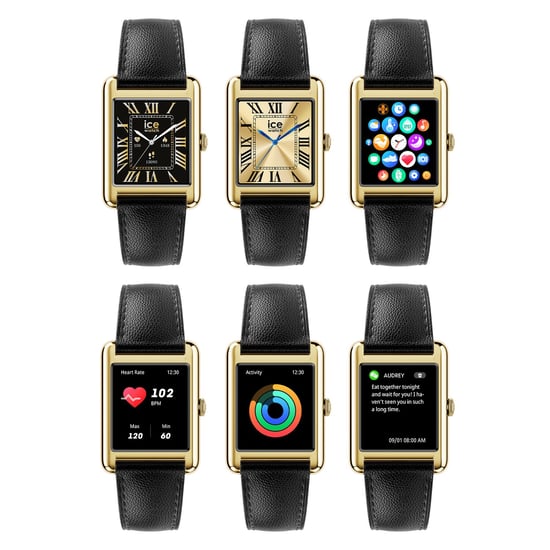 Ice Watch Ice Smart Tk 2.0 - Gold - Black Grain Unisex Horloge Zwart 025286 - Image 3