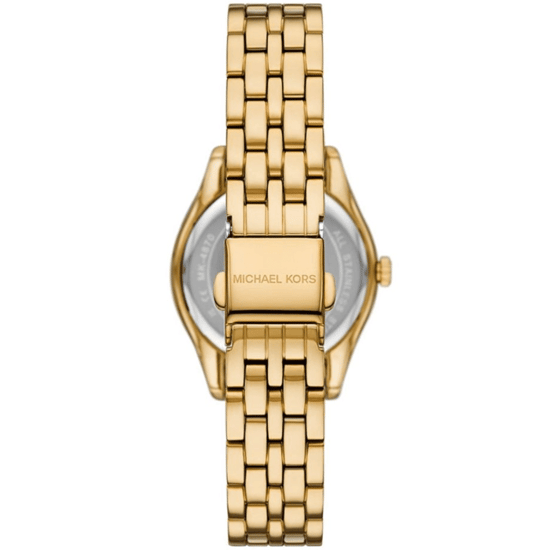 Michael Kors MK4870 Harlowe 33mm Groene Wijzerplaat Dameshorloge - Gouden Roestvrij Staal - Image 2
