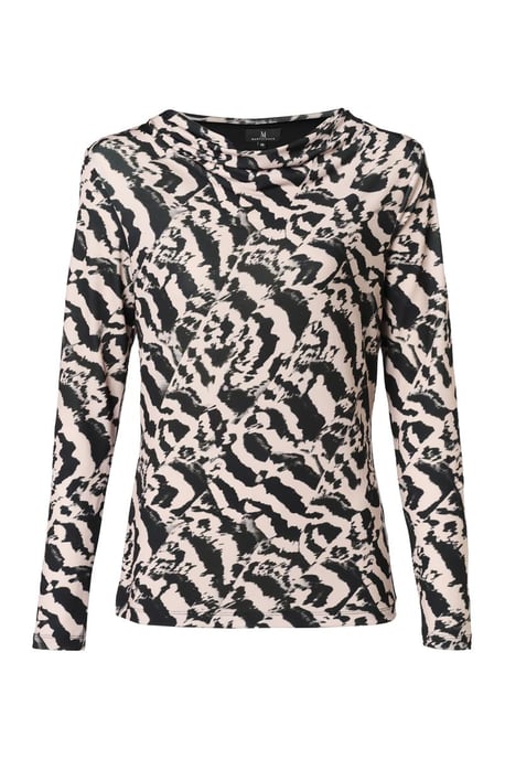 Caitlin Print Top Creme / Zwart - Image 2