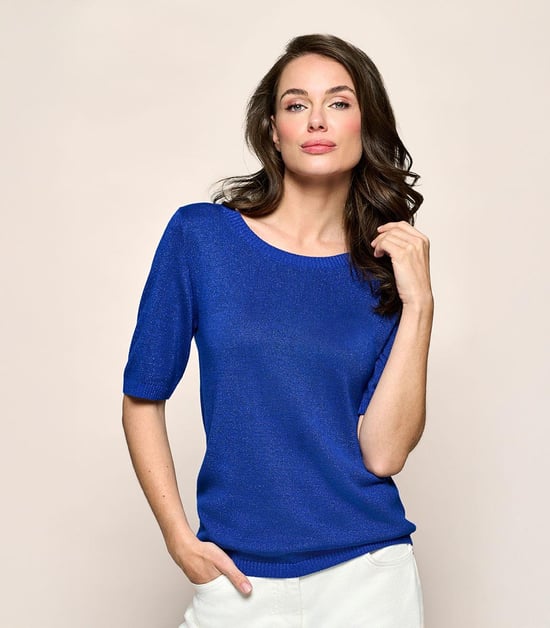 Audrey Lurex Top Kobalt - Image 6