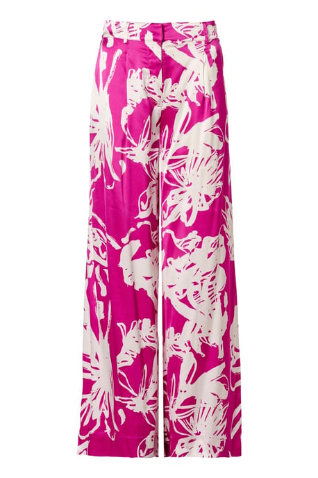Benfield Print Broek Licht Berry / Offwhite - Image 2