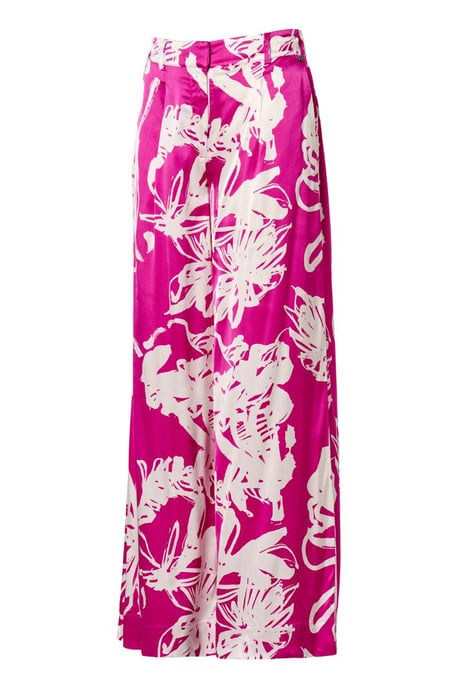 Benfield Print Broek Licht Berry / Offwhite - Image 3