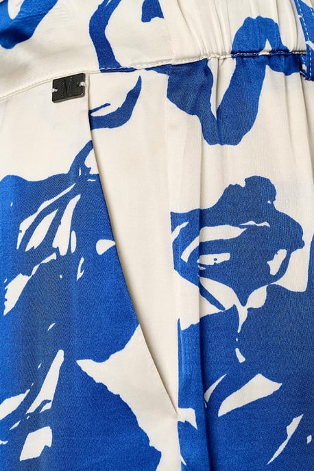 Benfield Print Broek Kobalt / Off White - Image 4