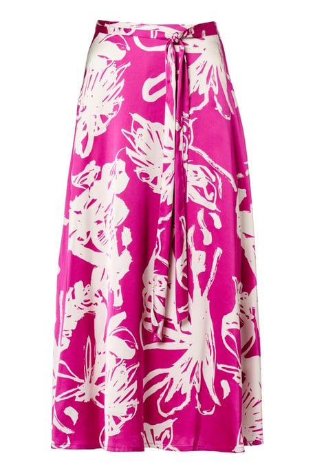 Hannah Print Rok Licht Berry / Offwhite - Image 2