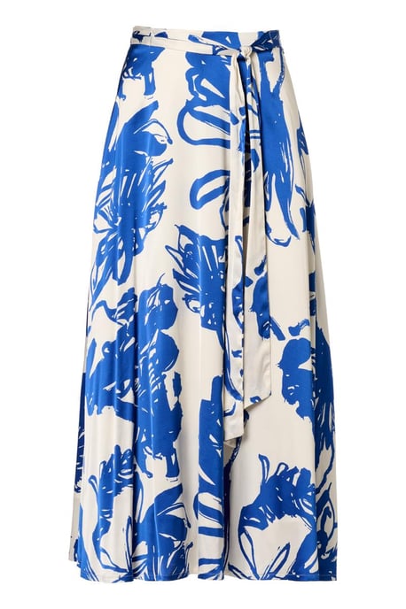 Hannah Print Rok Kobalt / Off White - Image 2