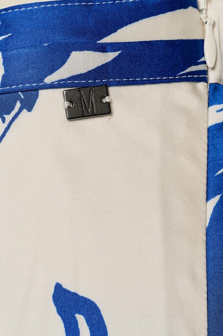 Hannah Print Rok Kobalt / Off White - Image 5
