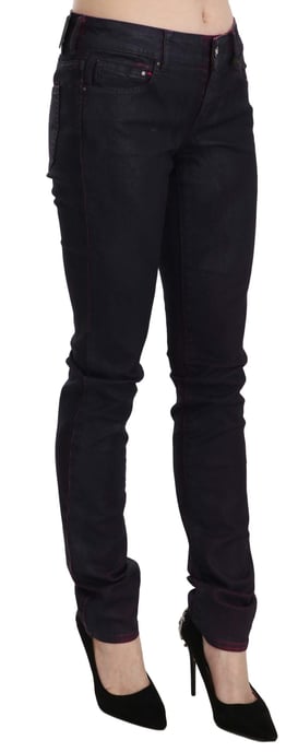 Just Cavalli Zwarte Katoenen Lage Taille Skinny Denim Broek - Image 3