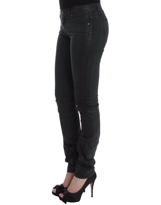 Ermanno Scervino Groene Slim Jeans Denim Broek Rechte Pasvorm Stretch - Image 2